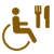 Disponemos de accesos discapacitados físicos.  Tanto el restaurante como el bar disponen de un acceso adaptado, mediante rampa.