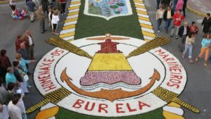 alfombra floral burela